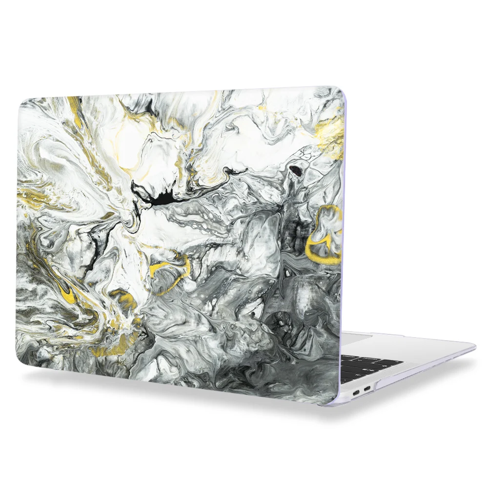 Z275 Чехол для ноутбука Apple MacBook Air 11 13 Pro retina 12 13 15 для Mac book Pro 13,3 15,4 Touch bar мраморный пластиковый жесткий чехол - Цвет: Z275