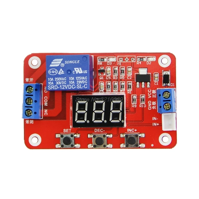DC 12V Цифровой температурный дисплей модуль датчик контроль релейного переключателя-20-100 градусов Цельсия и Прямая поставка