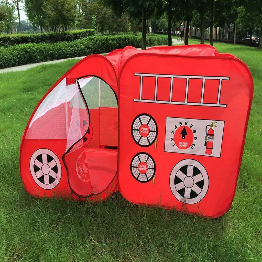 

Kids Indoor Outdoor Tent Garden Game House Gift - Fire Truck