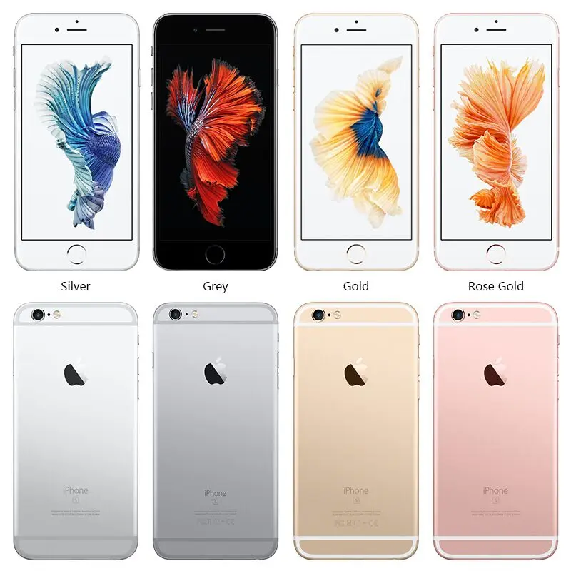 Разблокированный Apple iPhone 6S 4K двухъядерный процессор 2 Гб ОЗУ 16/64/128 ПЗУ экран 4 7