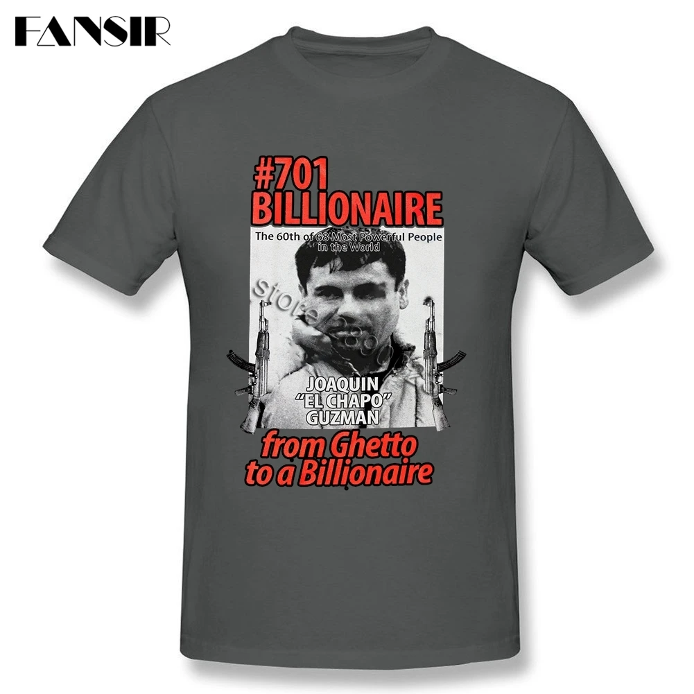 El Чапо футболка с коротким рукавом для подростков уникальная одежда натуральный