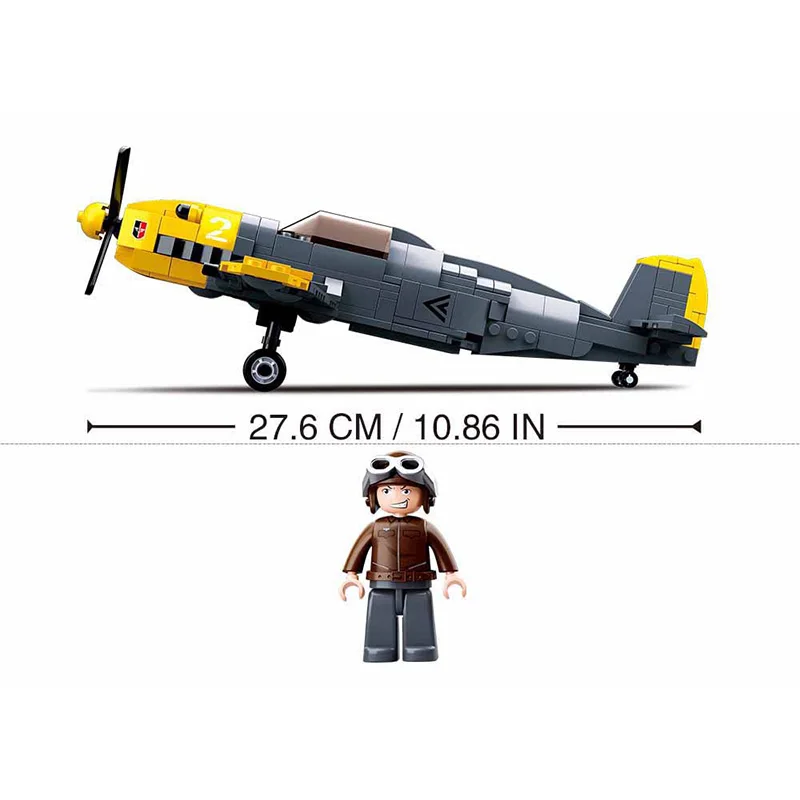 289 шт. Военная серия мировая война Германия мезсершмитт BF-109 модель бойцов