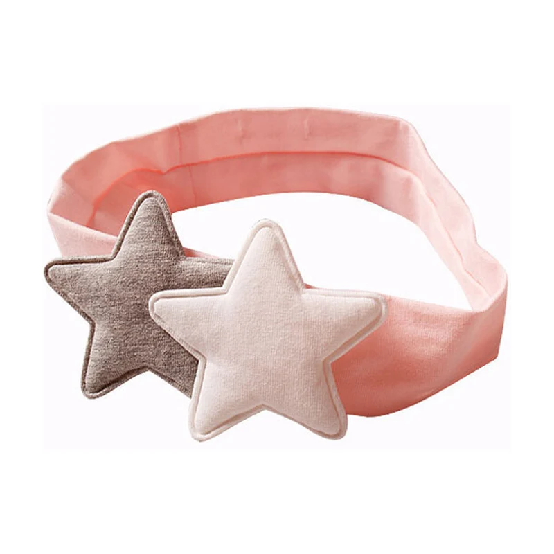 Baby Headband For Girls Lovely 2 Pink Stars Princess Beauty Forever Hair Haarband Hairpins Girl Accessories Child | Детская одежда и