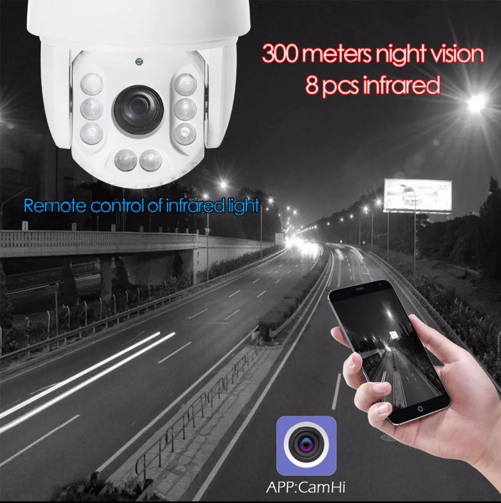 30X1080 P Беспроводная CCTV ip-камера безопасности Wifi 4G 3g SIM скоростная купольная PTZ камера наружная 300 м ИК оптический зум Камера Наблюдения