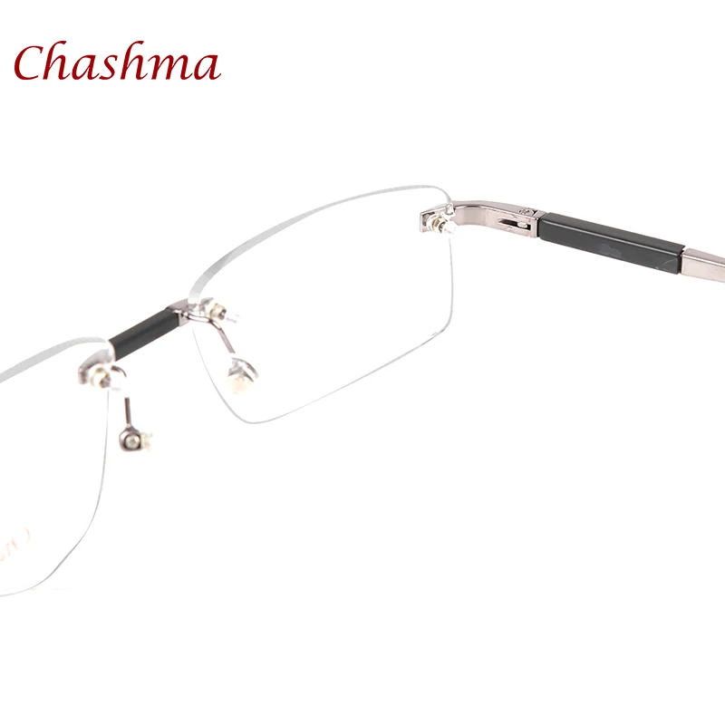 

Chashma Brand Designer Titanium Glasses Rimless Mans Optical Glasses Frame Myopia Business Frameless Eyeglasses Frame Man