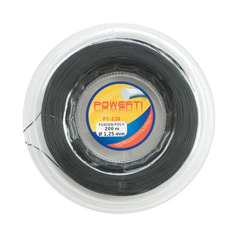 Круглая Теннисная ракетка Powerti Fusion 200 м полиэстер 1 25 мм|tennis reel|polyester tennis stringsstring