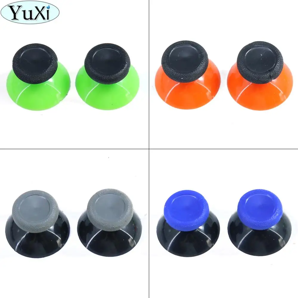 YuXi 2 шт./лот сменные 3D аналоговые колпачки для больших пальцев контроллера Xbox one X S