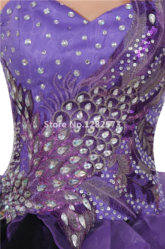 Bling vilot и черное коктейльное платье Высокая Низкая одно плечо Коктейльные платья