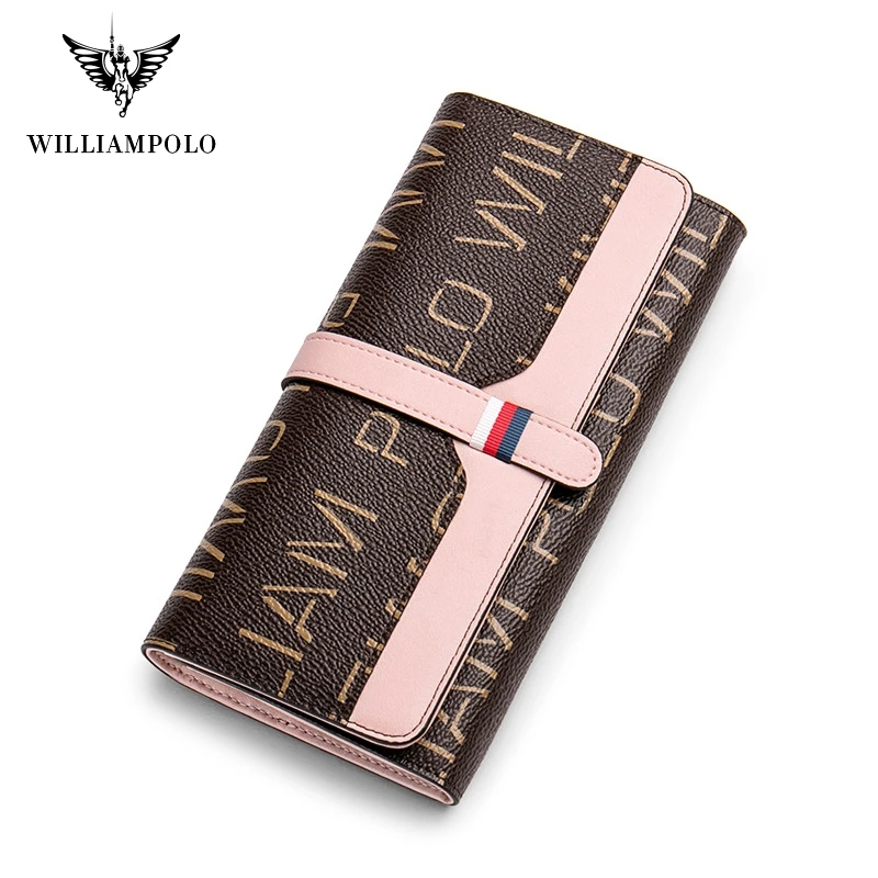 Женский кошелек с застежкой Williampolo высокое качество модный для iPhone 11 Pro