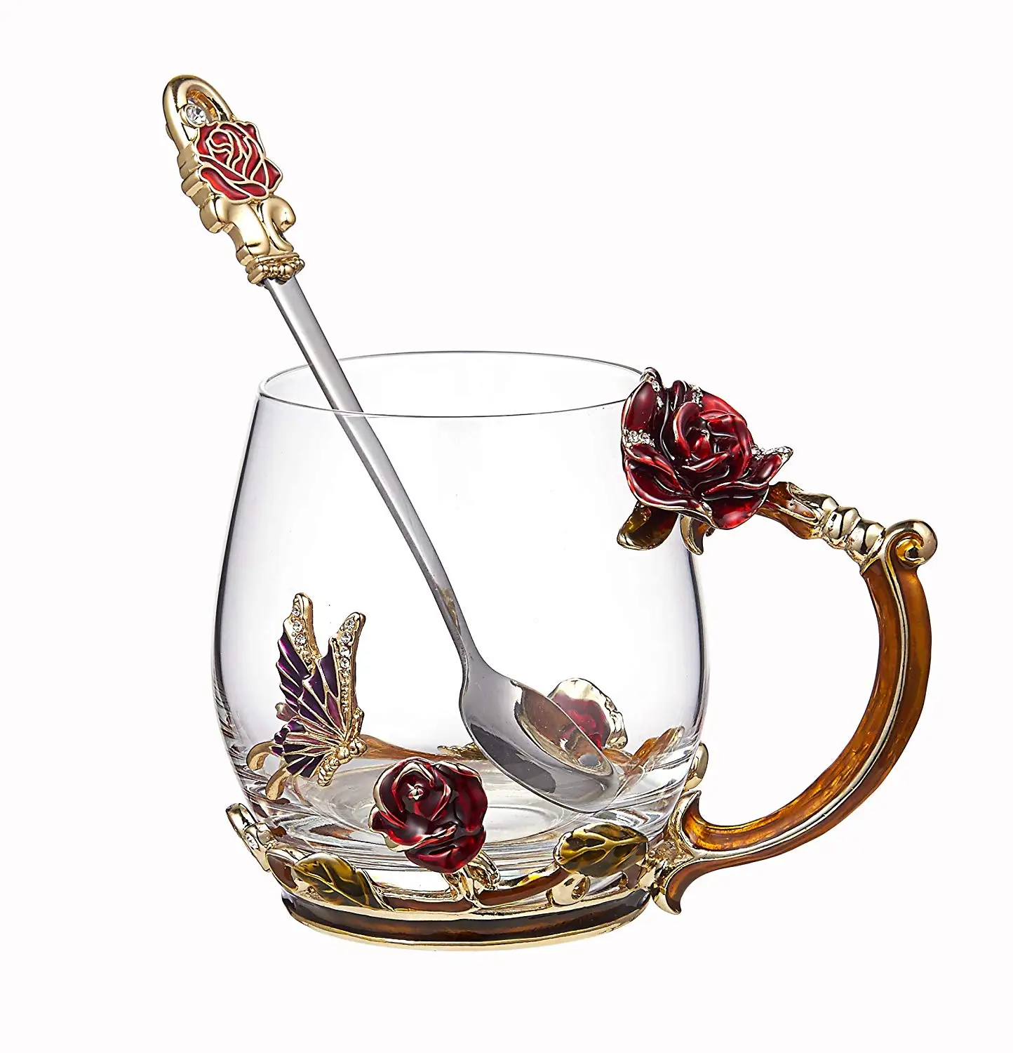 Enamels розовый чай Кружка для питья кружка кофейная чашка питьевые очки 11 унций/320 мл