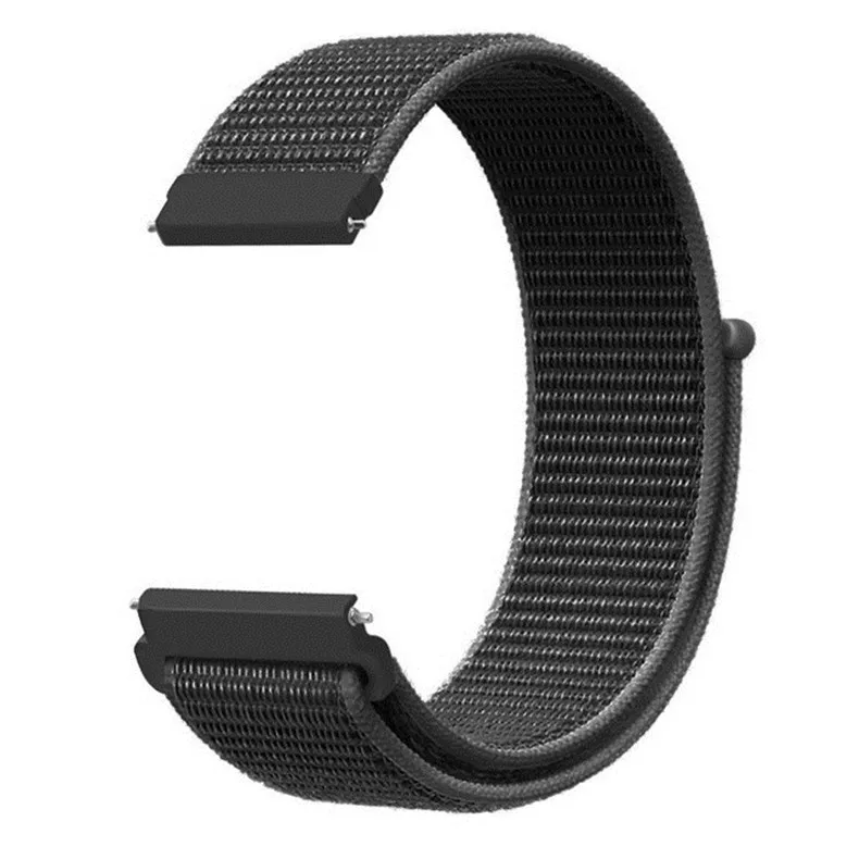 Dark Olive 22 мм 20 мм нейлоновая петля для samsung Galaxy Watch Active 46 мм S3 ремешок браслет для Amazfit Bip GTR huawei Garmin Vivoactive3 - Цвет ремешка: Dark Olive