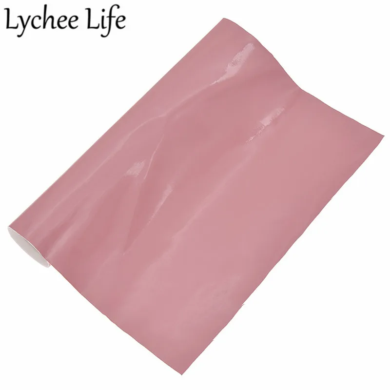 Lychee Life лакированная кожа гладкая ткань A4 PU 29X21 см кожаная ткань DIY Современная домашняя одежда текстиль швейная ткань аксессуары