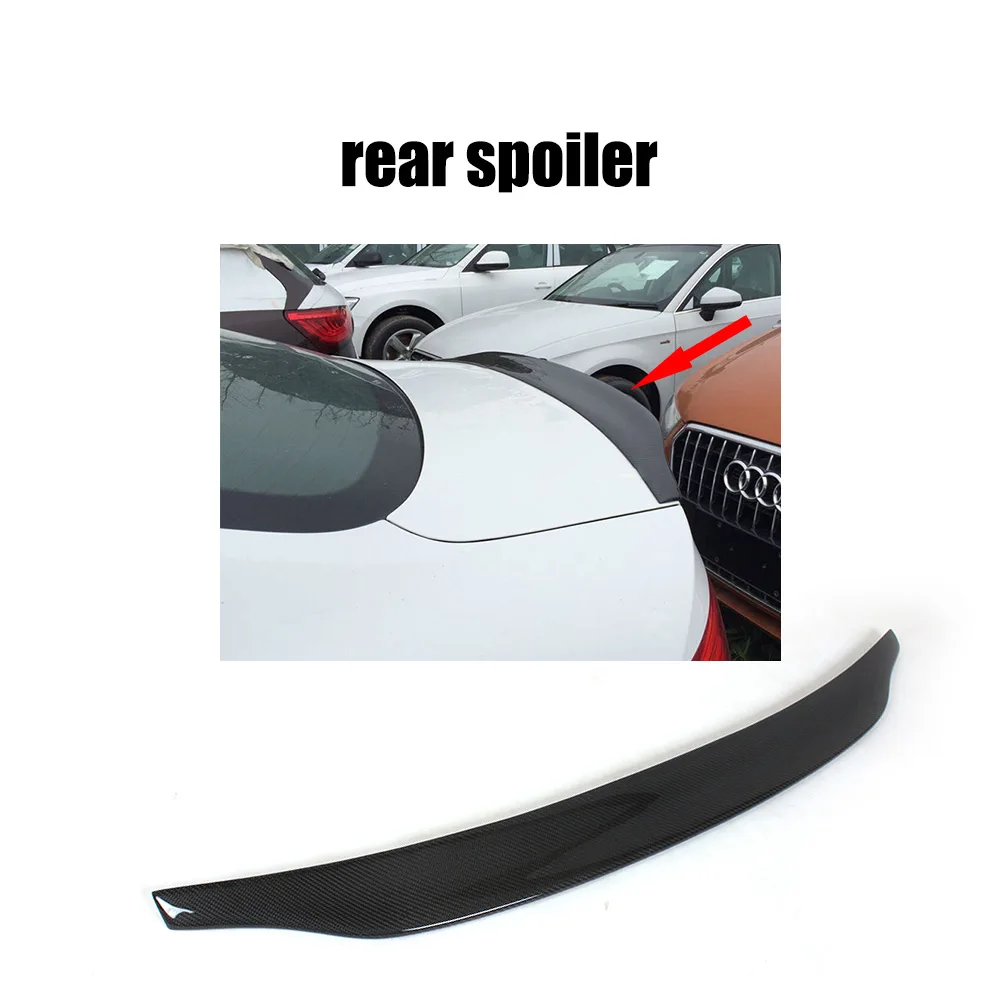 Rear Spoiler Карбоновое волокно, задний спойлер на крышу, крыло для Audi A5 Coupe, 2 двери, Non-S5, Non-Sline 2008-, задний багажник, багажник, спойлер - Цвет: Rear Spoiler