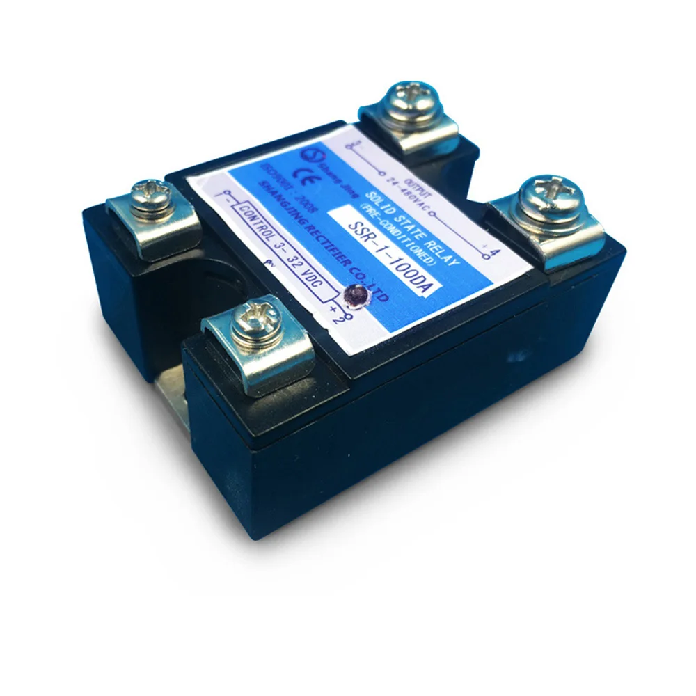 Новое поступление SSR 40A 60A 100A выход 35~ 480VAC вход 3~ 32VDC однофазный твердотельный реле SSR Низкий Переключатель потери