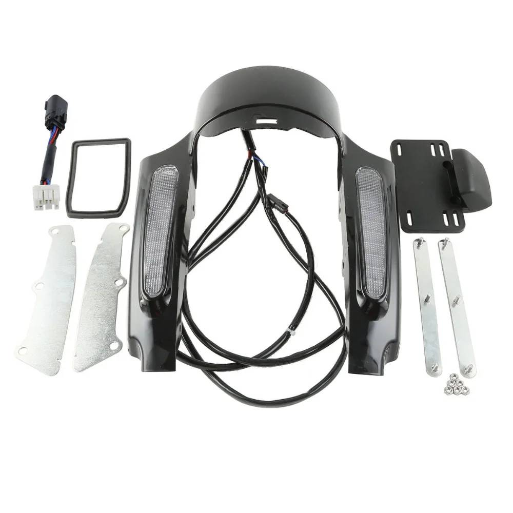 Мотоцикл Led свет заднее крыло фасции набор для Harley Touring Road King Electra Glide Street Ultra Limited 2009
