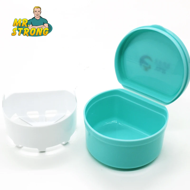 Ящик для протезов контейнер чехол хранения 5 цветов|storage case|denture boxstorage box case |