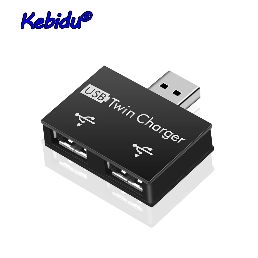 

Мини usb-концентратор Kebidu с usb-разъемом и 2 портами, адаптер для зарядного устройства, usb-разветвитель для телефона, планшетного компьютера