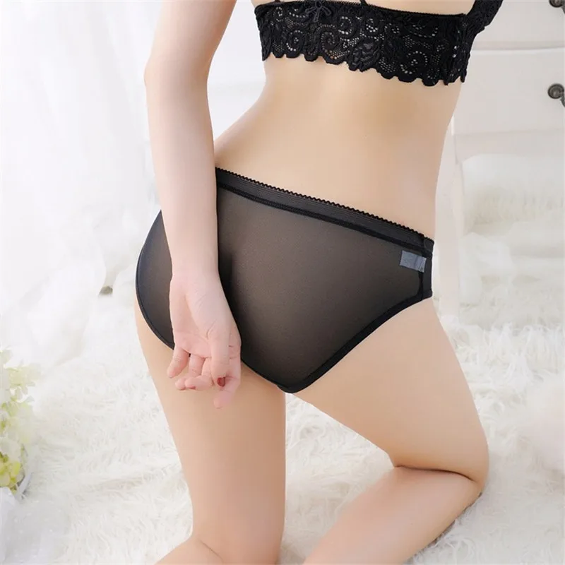 Sexy Women Underwear Transparent Low-Rise Seamless Lace Panties Thongs Underpants Comfortable Briefs Erotic Lingerie Tanga |