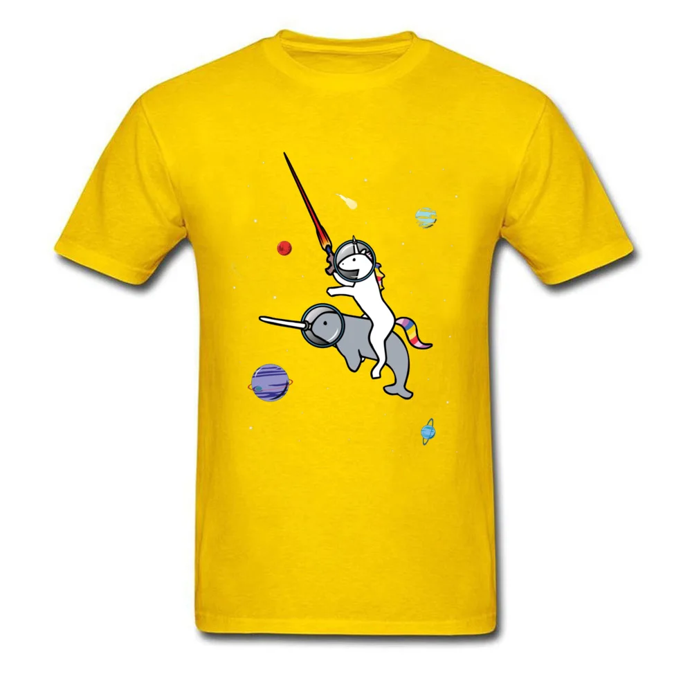 Футболка мужская с изображением космоса единорога Narwhal|Мужские футболки| |