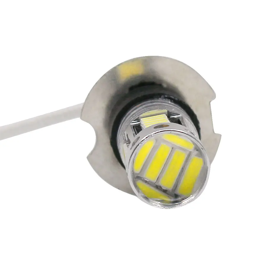 HYZHAUTO 1 шт. H3 светодиодные лампы для противотуманных фар 4014 30smd дневные ходовые