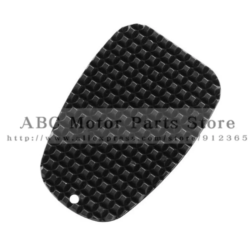 Черный мотоцикл пластик Kickstand Сторона Kick Stand Pad пластина база Универсальный для Yamaha Honda Мотоцикл парковка