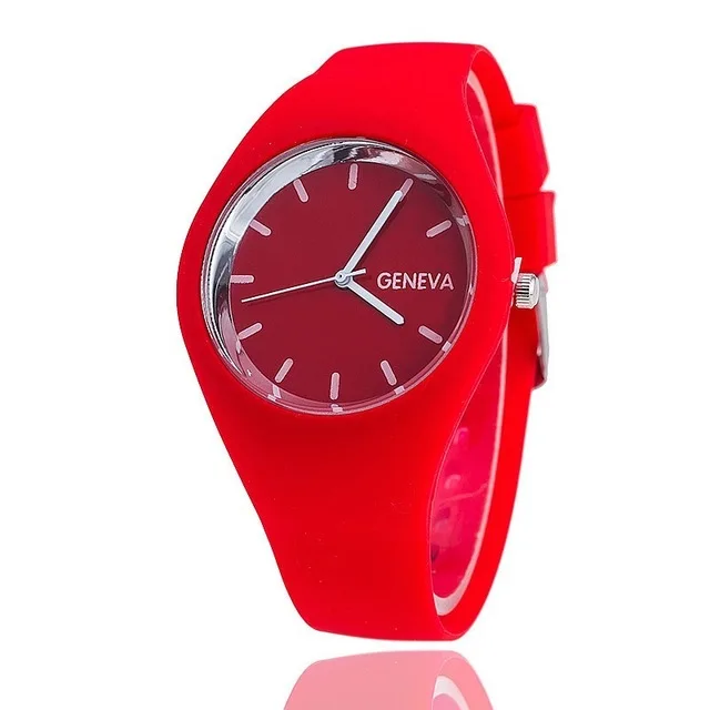 Brand Fashion Geneva Women's Quartz Watch Color Silicone Relogios Femininos reloj mujer | Наручные часы