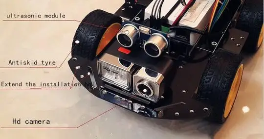Умный wifi автомобиль 4WD самоотслеживание избегайте препятствий беспроводной