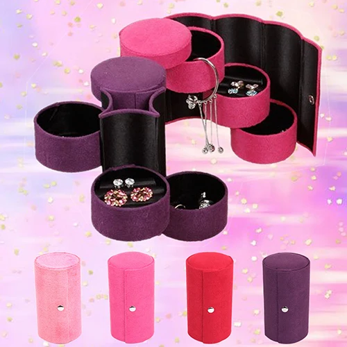 Портативный 3 ярусов отсек цилиндра что нибудь вкусненькое Roll Up шкатулка для