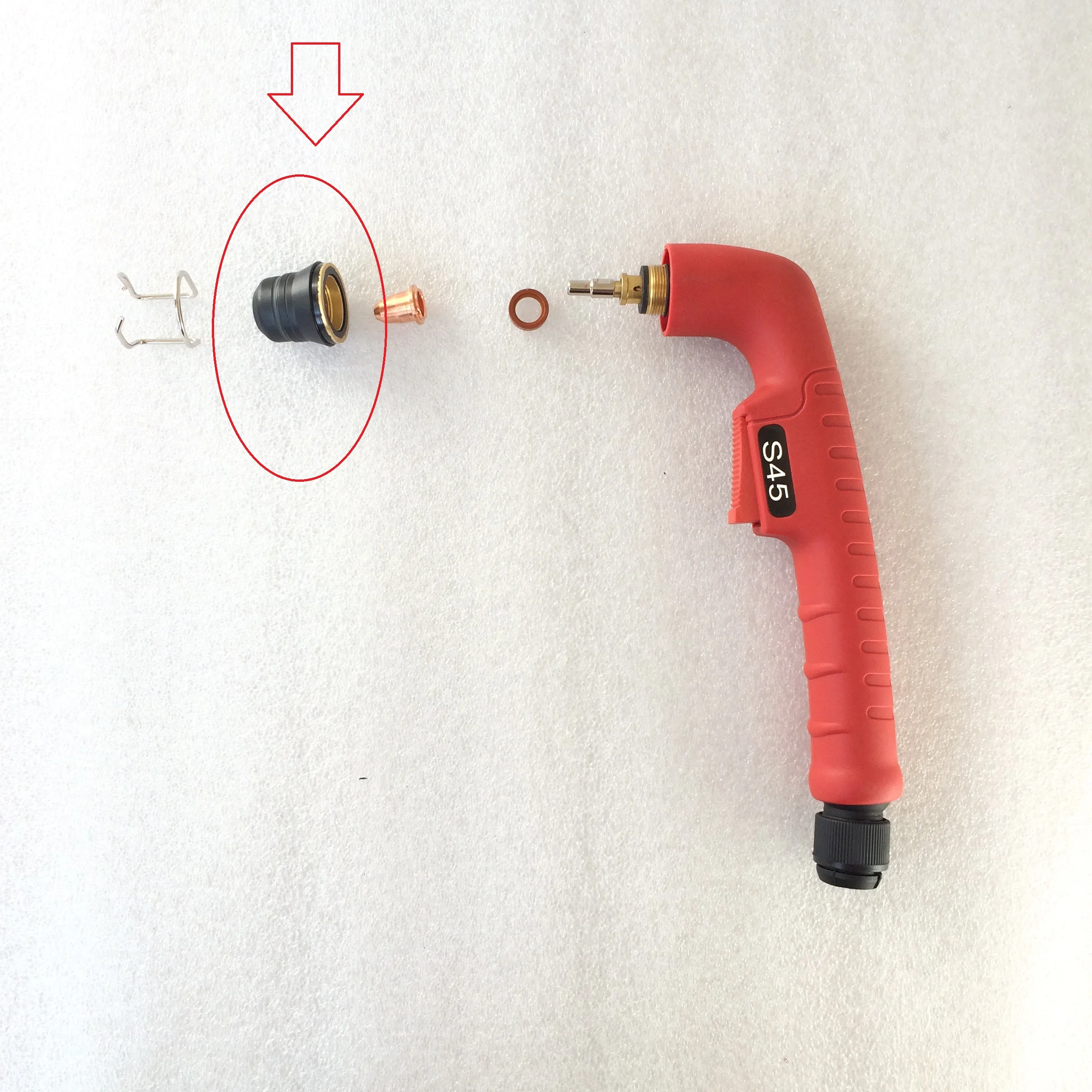 Оригинальная внешняя насадка для плазменного резака OEM S25 S30 S45 CUT55 PT-40 Trafimet PC0116 |