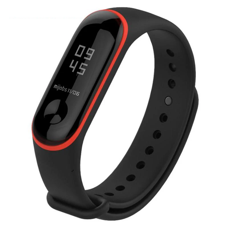 Яркие силиконовые часы, ремешок для Xiaomi mi, браслет 4, браслет для mi Band 4, часы, двойной цвет, сменный ремешок на запястье
