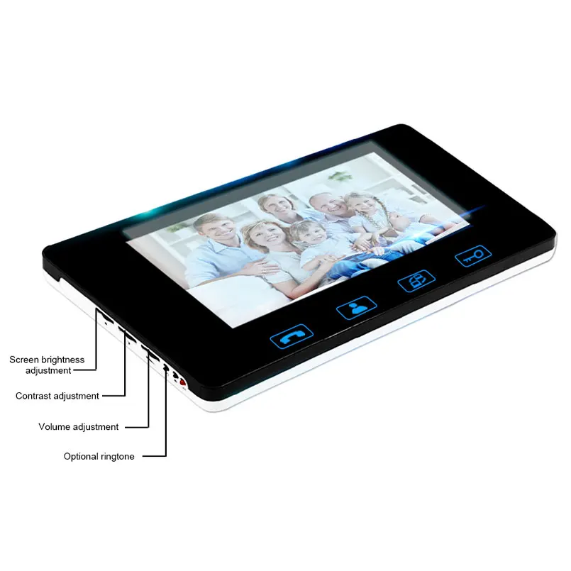 Saful 7 дюймов цифровой цветной сенсорный экран внутренний монитор видео телефон