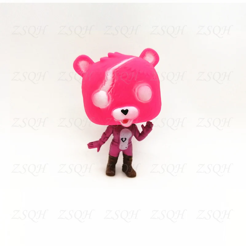 9pcs/lot set Pop Action Figure Toy Battle Royale Game Raven Team leader pink bear Raptor Pilot merry marauder Gift for Kids Boys |