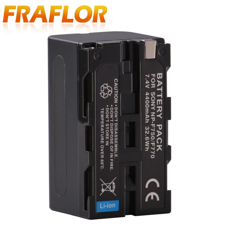 4400 mAh Half decoded литий ионная высокое Ёмкость Перезаряжаемые Батарея для sony F750 NP F770