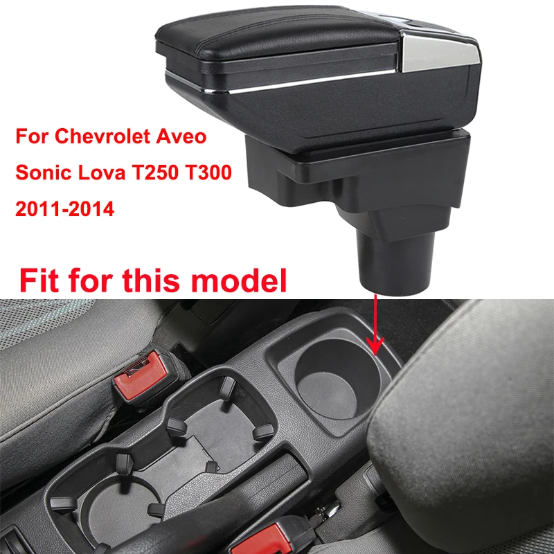 Автомобильный подлокотник для Chevrolet Aveo Sonic Lova T250 T300 2011-2014 центральный контейнер