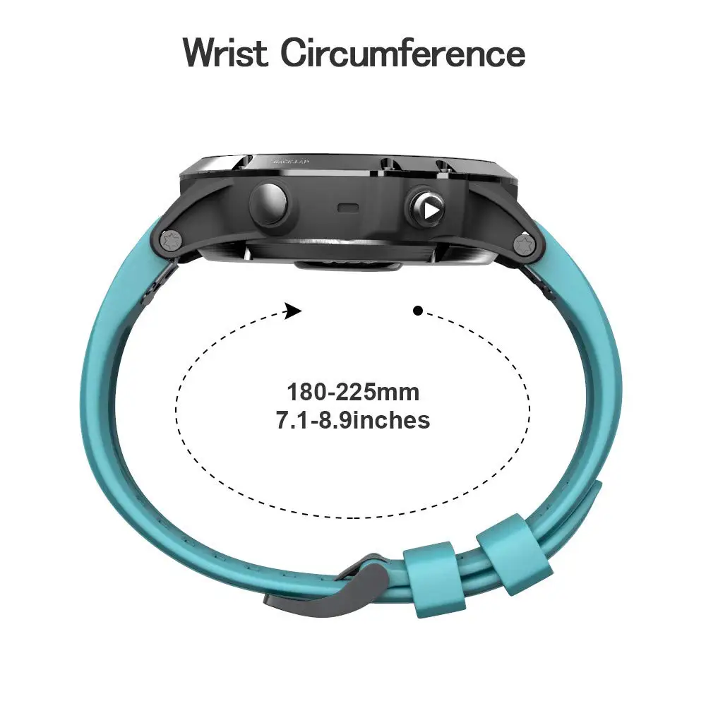 BOX W быстросъемные легкие мягкие силиконовые ремешки шириной 22 мм для Garmin Fenix 5/Fenix