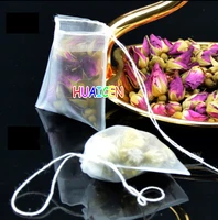 teabags empty tea bags nylon material with string heal seal filter paper for herb loose tea 100pcslot