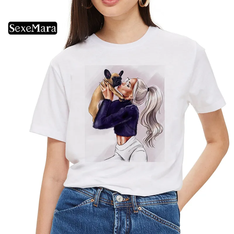 

Mom and Daughter Equal Women's Oversize T-Shirt Urban American Clothes Trend Wholesale T Shirt European White Top Fashion Street