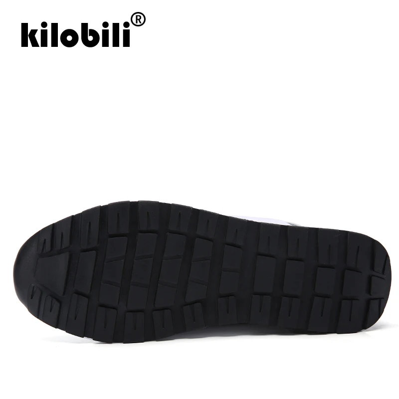 Kilobili/2019 г. Осенняя женская обувь на плоской платформе из натуральной кожи подошве