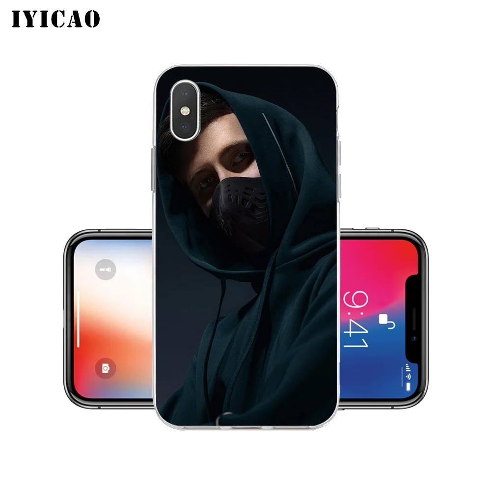 IYICAO Alan Walker singer Мягкий силиконовый чехол для телефона iPhone X XR XS MAX 6 6s 7 8 Plus 5 5S SE TPU
