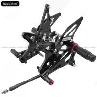 motorcycle rearset for kawasaki zx 6r zx6r 636 2009 2018 adjustable footrest shift lever brake pedal foot pegs rear set rearsets