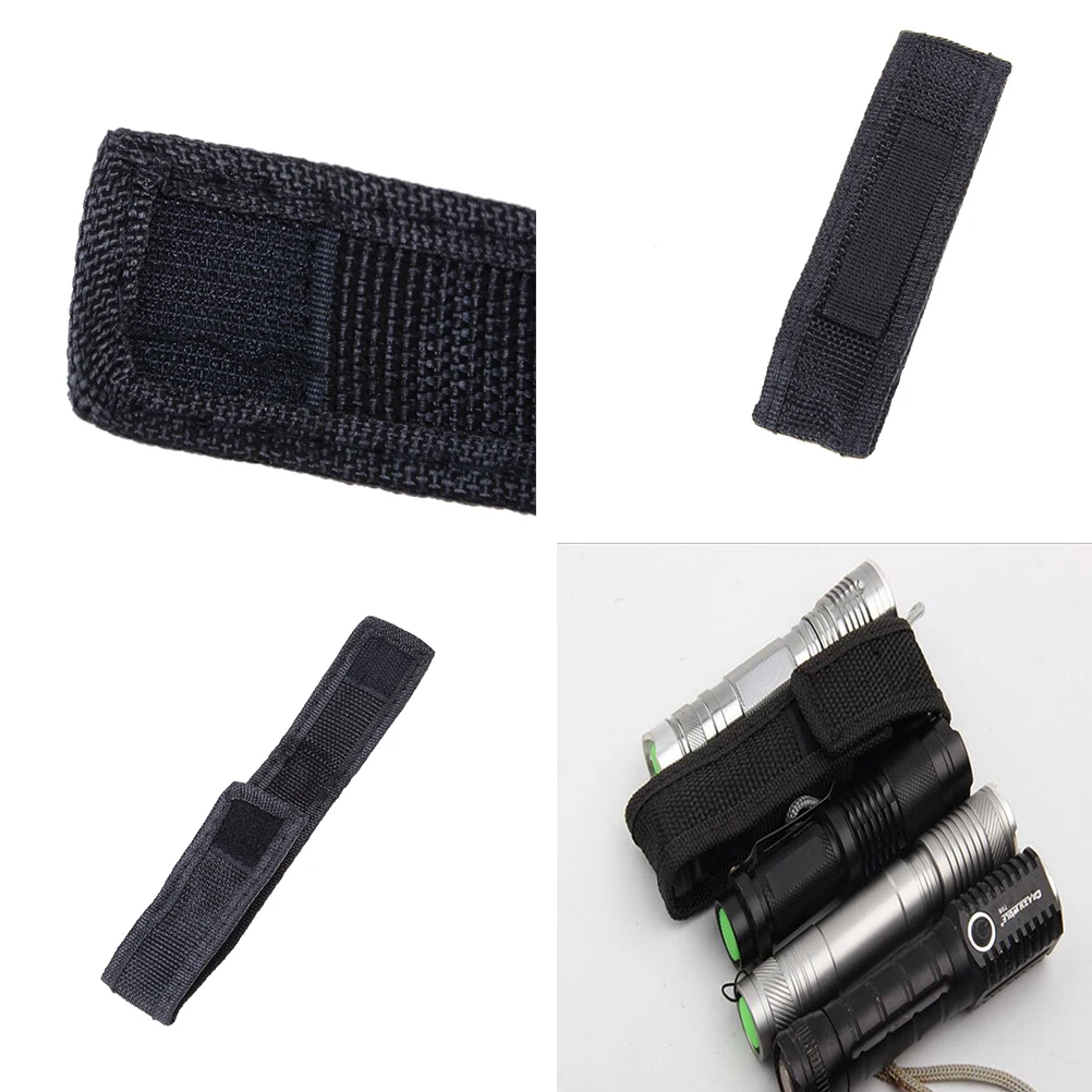

1PCS 14cm LED Flashlight Aluminum LED Torch Flash Light Torch Holster Holder Flashlight Torch Belt Bag Flashlight Holster