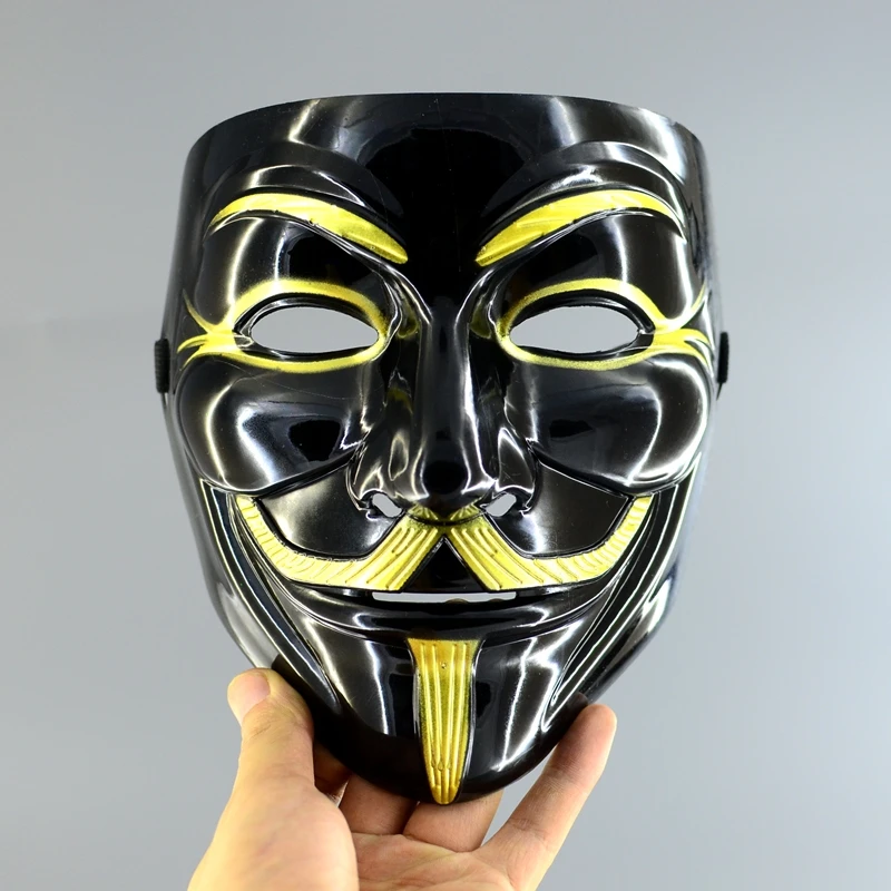 5 шт./лот черная v образная маска Guy Fawkes Vendetta Anonymous Costume для лица|mask hat|costume masquerade maskmask
