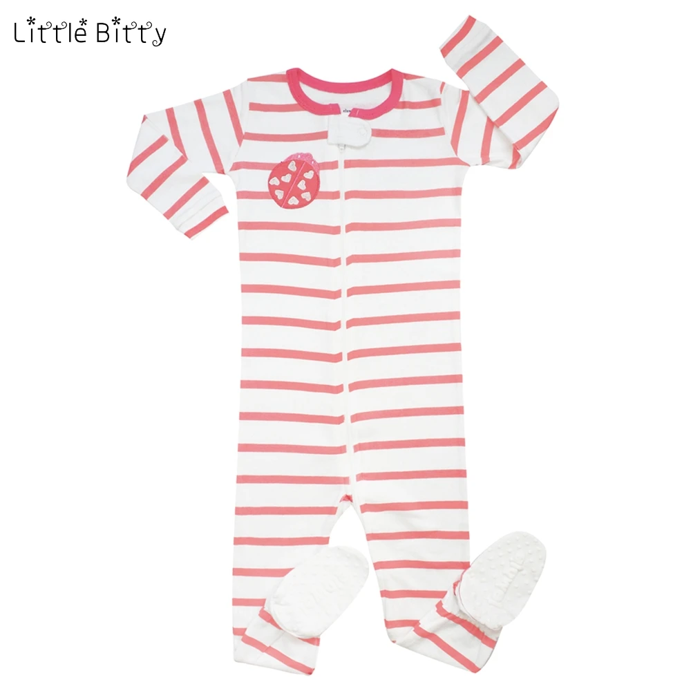 Детская розовая пижама Little Bitty Хлопковая с длинными рукавами для мальчиков и