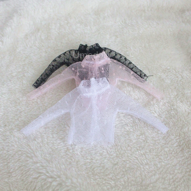 1 шт. мини Handmad кукольная одежда Милая Кружевная Нижняя блузка для Blyth, Licca, Azone 1/6 кукольная одежда топы аксессуары