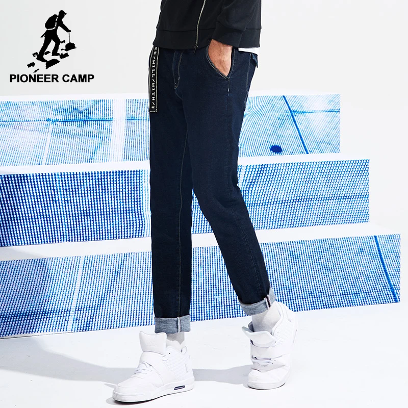 Джинсы Pioneer Camp мужские стрейчевые брендовая одежда однотонные маленькие