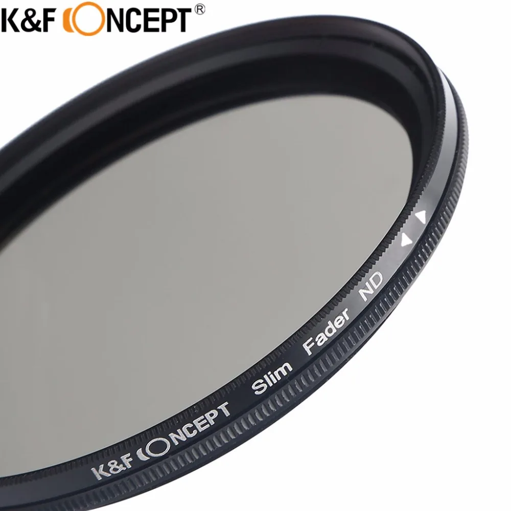 Фильтр для объектива K &amp F регулируемый металлический фильтр ND2-ND400 с