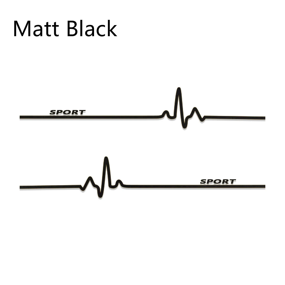 Matt Black 2 шт., 220 см x 34 см, автомобильная гоночная Спортивная наклейка, стильная Автомобильная наклейка с длинной боковой полосой, виниловая пленка для автомобиля, DIY наклейка, аксессуары для тюнинга автомобиля - Название цвета: Matt Black