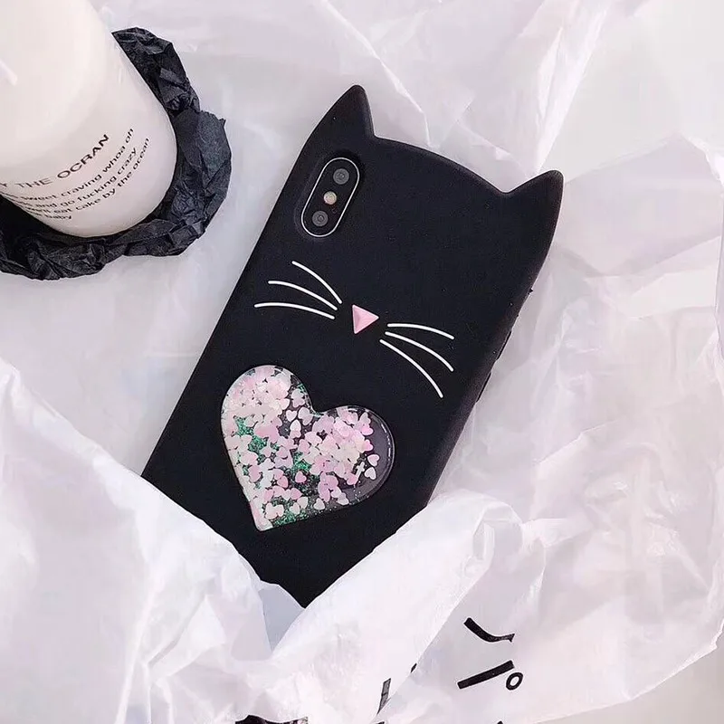 3D мультяшный чехол для iPhone 7 8 мягкий силиконовый X XS 6 6S Plus 5S SE|Чехлы-накладки| |