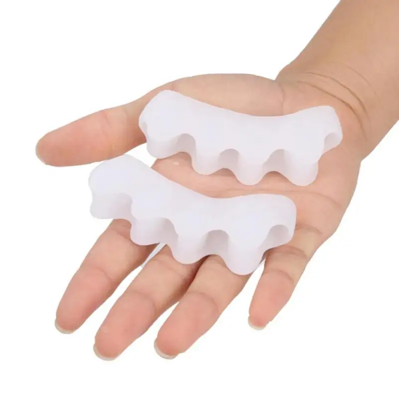 2PCS Toe Separators Foot Care Tool Silicone Protector Straightener Spreader Correctors Alignment Overlapping Toes Orthotics Z3 |