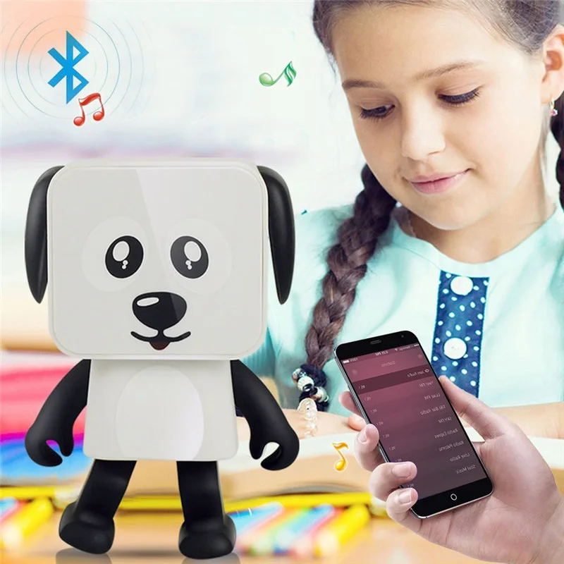 Портативный беспроводной Bluetooth динамик робот мультфильм собака Звуковая коробка